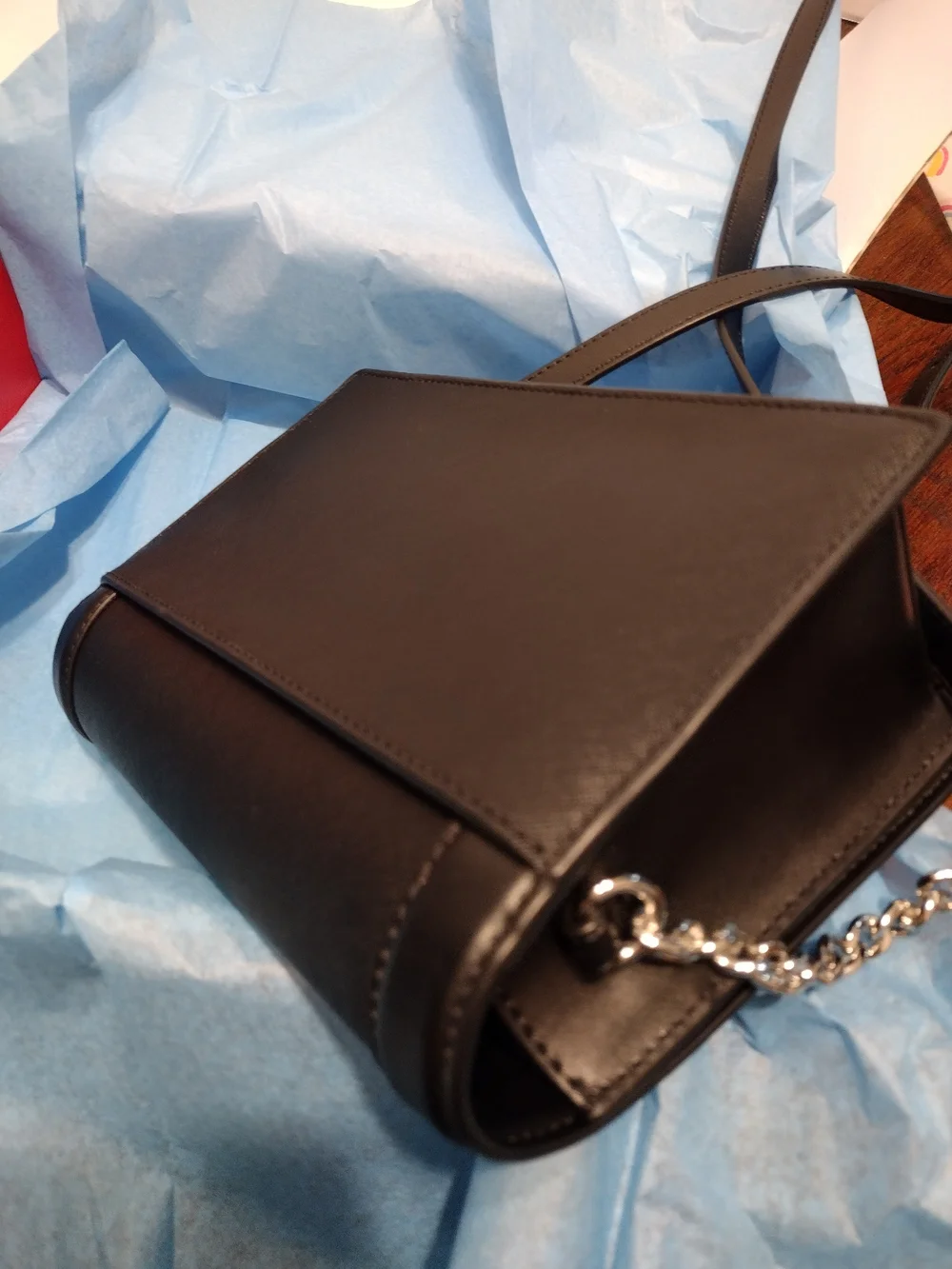 Michael Kors Black Saffiano Leather Crossbody Shoulder Bag